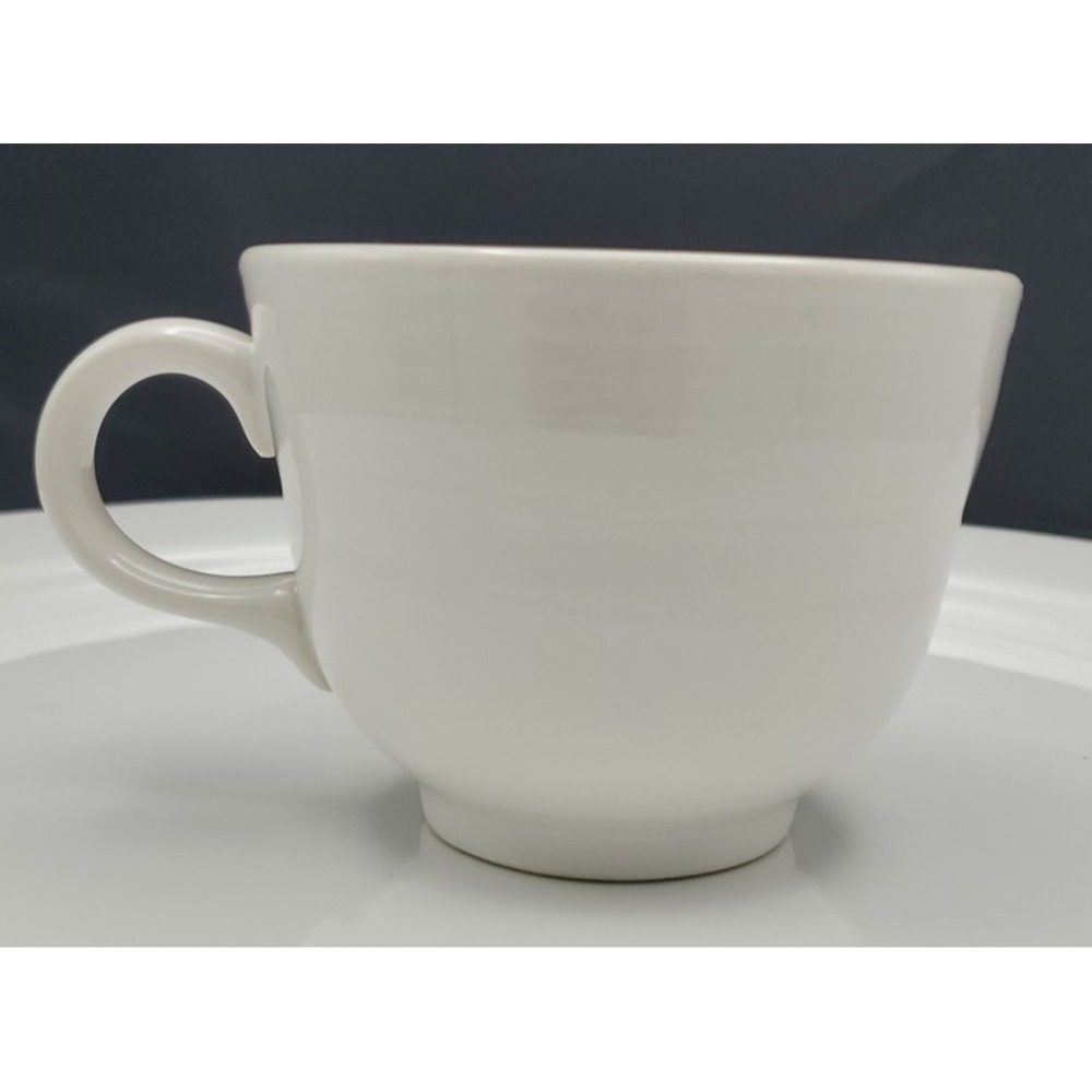 1 White Homer Laughlin Co. Fiesta‎ Fiestaware Tea Coffee Cup EUC Lead Free 2010